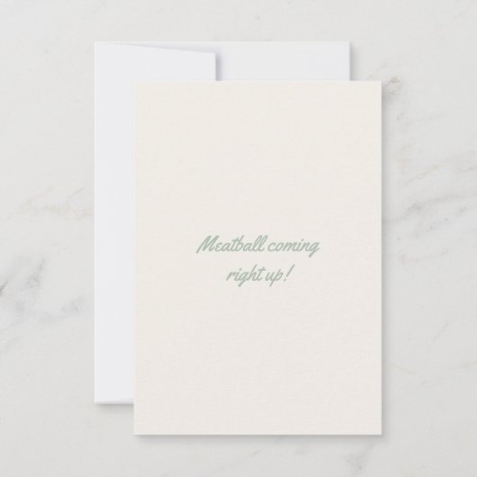 Bug im Ofen danke Karte (Rückseite)