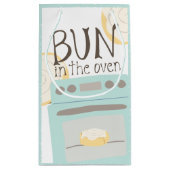 Bug in den Ofen kleine Geschenktasche Geschenktüte (Rückseite)