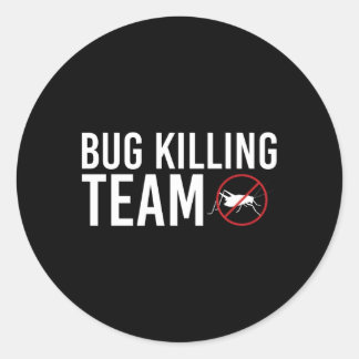 Bug-Ing-Team-Exterminator-Pest-Kontrolle Runder Aufkleber