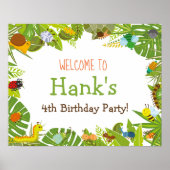 Bug Insect Begrüßungszeichen Poster (Vorne)