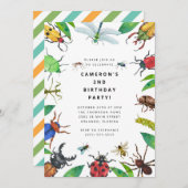 Bug Insect Boy Birthday Invitation Einladung (Vorne/Hinten)