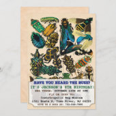 Bug Insect Einladung zum Geburtstag (Vorne/Hinten)