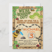 Bug Insect Geburtstagsparty Einladung Junge (Vorderseite)