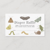 Bug Insekten Baby Shower Diaper Raffle Ticket Begleitkarte (Vorderseite)