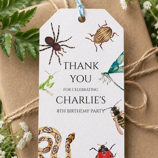 Bug Invitation, Outdoor Birthday, Bug Party, Creep Geschenkanhänger