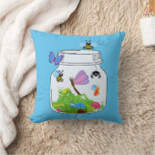 Bug Jar mit Insekten Bugs Butterfly Dragonfly Bien Kissen (Decke)
