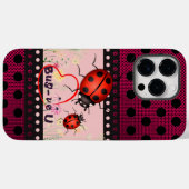 Bug Ladybug Luv Case-Mate iPhone Hülle (Rückseite (Horizontal))