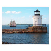 Bug Light Lighthouse Portland Maine Foto Print (Vorne)