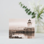 Bug Light, Portland Breakwater Light Postcard Postkarte (Stehend Vorderseite)