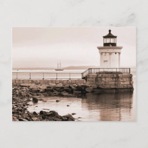 Bug Light, Portland Breakwater Light Postcard Postkarte
