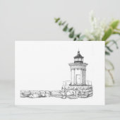 Bug Light Sketch Dankeskarte (Stehend Vorderseite)