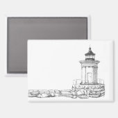 Bug Light Sketch Magnet (Vorderseite/Rückseite)