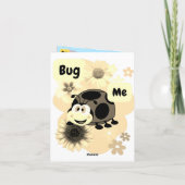 Bug Me: Ladybug Feiertagskarte (Rückseite)