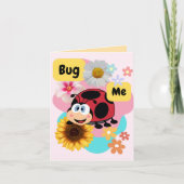 Bug Me: Ladybug Feiertagskarte (Vorderseite)