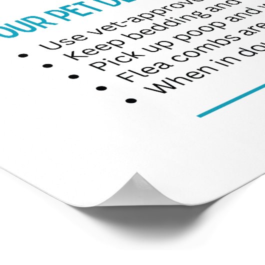 Bug Me Not - A Pet’s Guide to Parasite Frenemies Poster (Ecke)