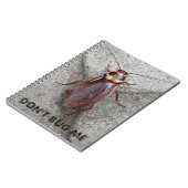 Bug mir kein Foto der Kakerlaken Notizblock (Linke Seite)