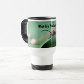 Bug mit Attitude Nature Foto Niedlich Travel Mug Reisebecher (Vorderseite Links)