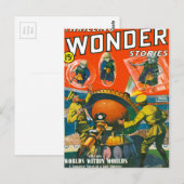 Bug Mit Augen Außerirdischen in Capes Postkarte (Vorne/Hinten)