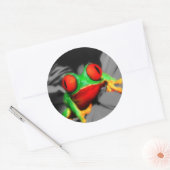 Bug-Mit Augen Frog Runder Aufkleber (Umschlag)