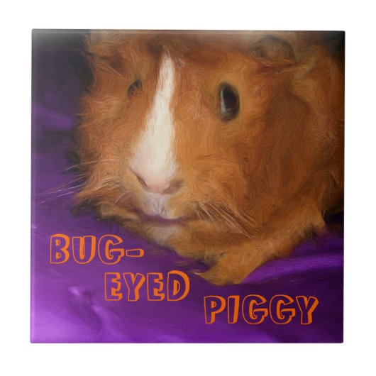 BUG-MIT AUGEN Guinea PIGGY Fliese (Vorderseite)
