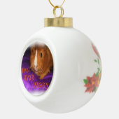 BUG-MIT AUGEN Guinea PIGGY Keramik Kugel-Ornament (Rechts)