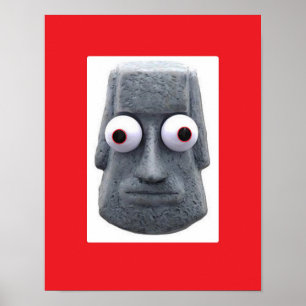 Bug-Mit Augen Moai'd Novelty Poster