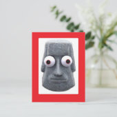 Bug-Mit Augen Moai'd Novelty Postkarte (Stehend Vorderseite)