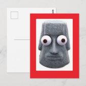 Bug-Mit Augen Moai'd Novelty Postkarte (Vorne/Hinten)