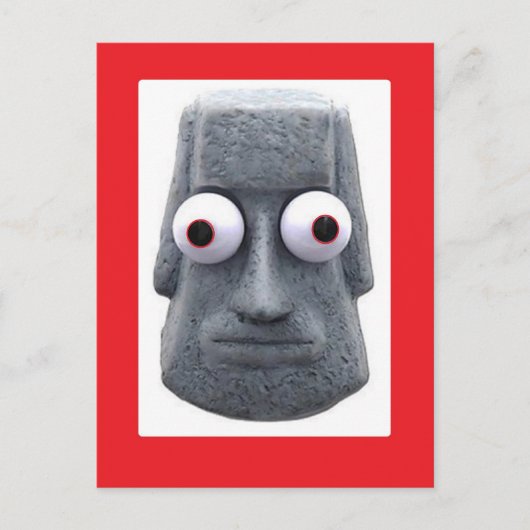 Bug-Mit Augen Moai'd Novelty Postkarte (Vorderseite)