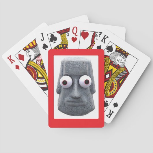 Bug-Mit Augen Moai'd Novelty Spielkarten (Rückseite)