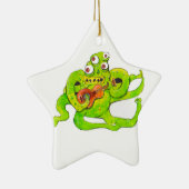 Bug Mit Augen Monster Plays Guitar Keramik Ornament (Rechts)