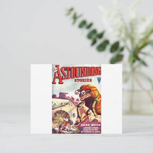 Bug Mit Augen Monster Postkarte (Stehend Vorderseite)