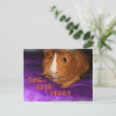 BUG-MIT AUGEN PIGGY-Postkarte Postkarte (Stehend Vorderseite)