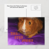 BUG-MIT AUGEN PIGGY-Postkarte Postkarte (Vorne/Hinten)