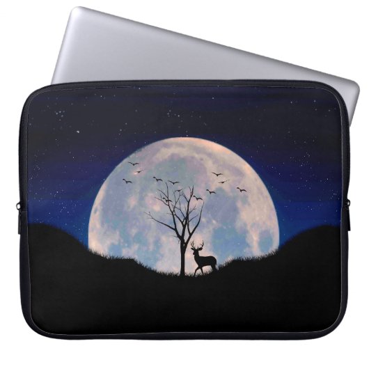 Bug mit Big Rack gegen Vollmond Laptopschutzhülle (Vorderseite)