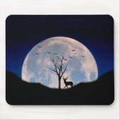 Bug mit Big Rack gegen Vollmond Mousepad (Vorne)