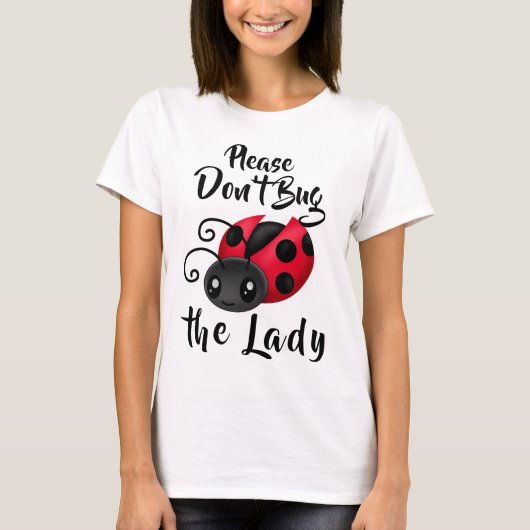 Bug nicht die Lady Kawaii Ladybug T-Shirt (Vorderseite)