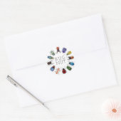 Bug Nut Classic Round Sticker (Umschlag)