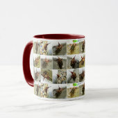 Bug Off: June Bug Beetle Insect Foto Collage Tasse (Vorderseite Links)