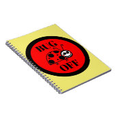 Bug Off Notizbuch Notizblock (Rechte Seite)