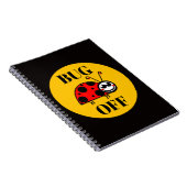 Bug Off Notizbuch Notizblock (Rechte Seite)