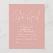 Bug-oh-Mädchen-Duschskript pink (Vorderseite)