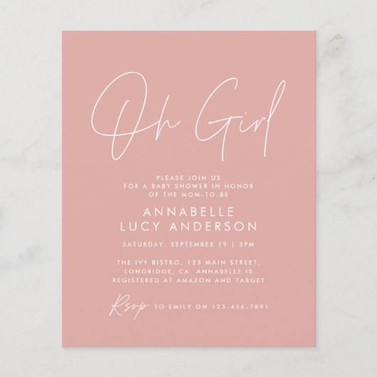 Bug-oh-Mädchen-Duschskript pink (Vorderseite)