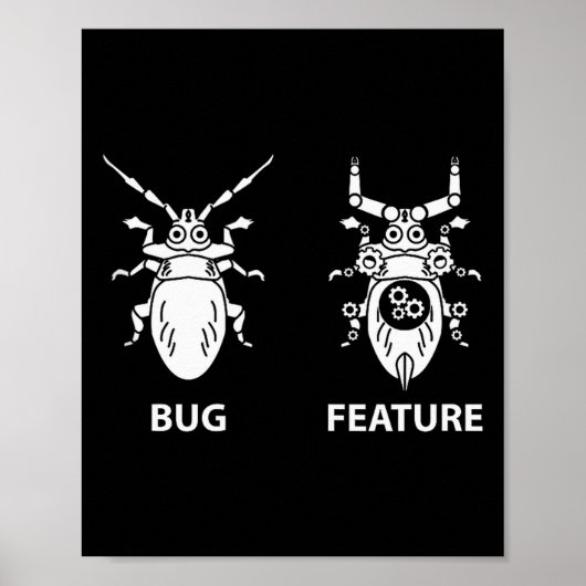 Bug Or Feature Tank Top  Poster (Vorne)
