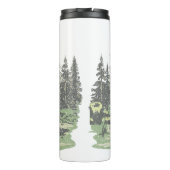 Bug-Out Boss Camper Van Adventure in den Bergen Thermosbecher (Rückseite)