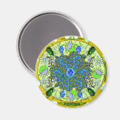 "BUG OUT" MANDALA MAGNET (Vorderseite/Rückseite)
