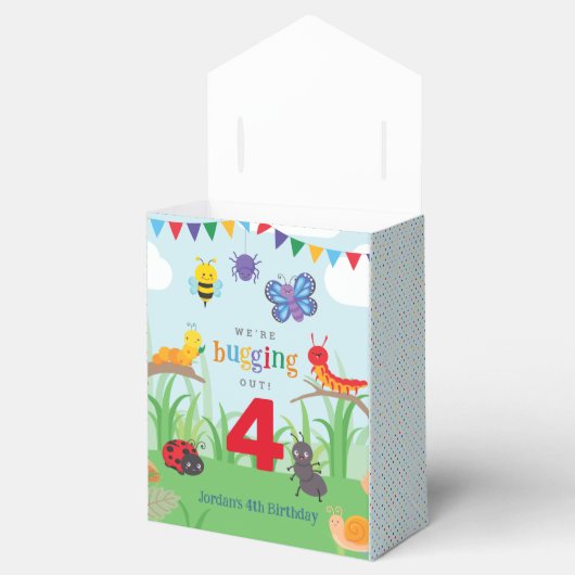 Bug Party Geburtstag Geschenkschachtel (Geöffnet)
