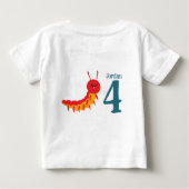 Bug Party Niedlich farbig Baby T-shirt (Rückseite)