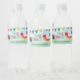 Bug Party Niedliche bunt Bug Juice Wasserflaschenetikett