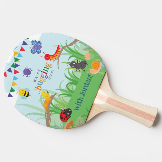 Bug-Party Tischtennis Schläger (Seitenansicht)